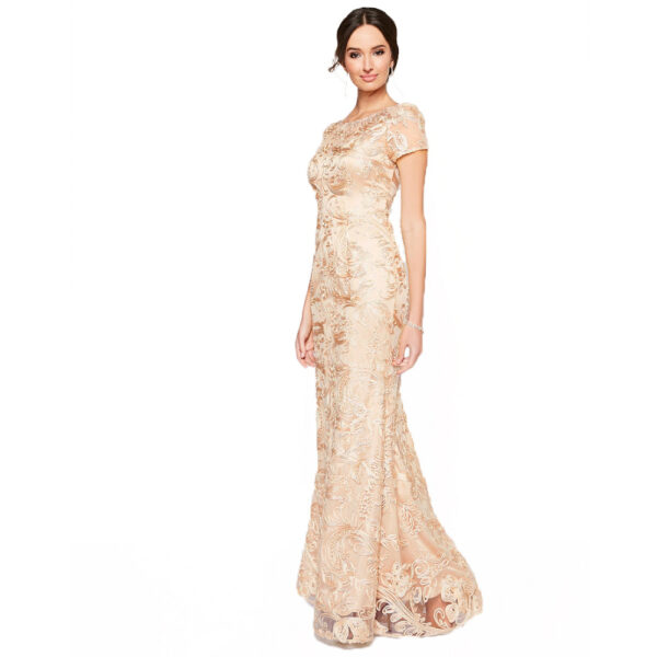 JS Collection Embroidered Soutache Gown