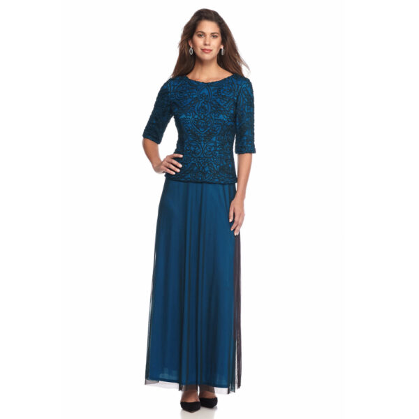 Alex Evenings Embroidered Bodice Gown